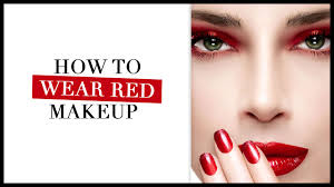 how to wear the red makeup calyxta