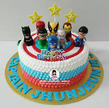 Avengers Cream Cake gambar png