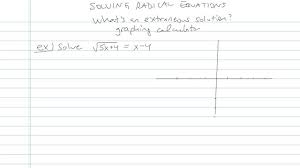 Solving Radical Equations Problem 10
