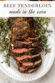 recipe for beef tenderloin in the oven