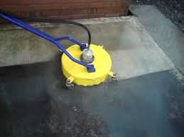 concrete cleaning with flat surface