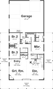 1 Story Barndominium Style House Plan
