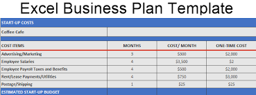 excel business plan template how to