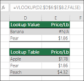 How do I get NA error in Excel?