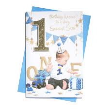 1 year old birthday card for son