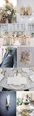 ideas for a glam gray and gold wedding