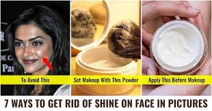 shine on face in pictures