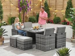 rattan cube sets 4 6 and 8 seat