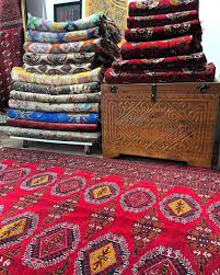 turkmen carpets are presented at the