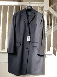 Boggi Milano Men Cashmere Coat Size 46 Uk Us Xl Or 12