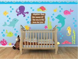 ocean animal whale fish wall decals