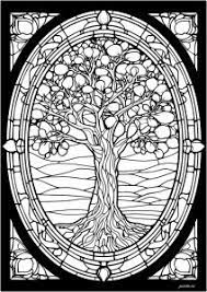 Stained Glass - Coloring Pages for Adults