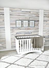 Whitewashed Wood Wallpaper Accent Wall