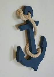 Rope Wooden Anchor Anchor Decor
