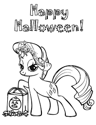 Free printable halloween coloring pages. Happy Halloween Coloring Pages My Little Pony Coloring4free Coloring4free Com
