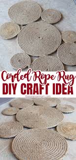 how to sew a gorgeous coiled rope rug