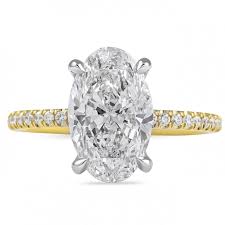 3 01 carat oval diamond two tone