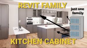revit family kitchen cabinets fully