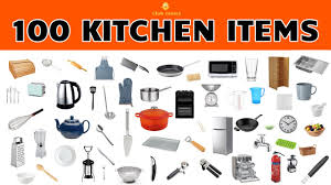 english voary 100 kitchen items
