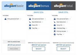 your guide to allegiant air fees