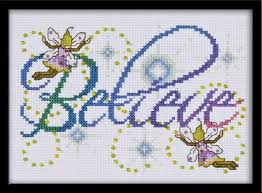 Believe Cross Stitch Kit Designed By Joan Elliott