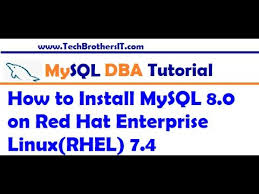 how to install mysql 8 0 on red hat