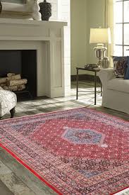 rust bidjar rug persian wool rugs