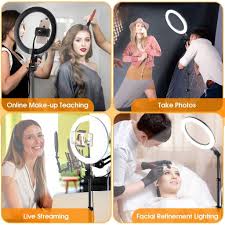 Lyht Selfie Ring Light With Stand Phone Mount Remote Dimmable Goodsfin