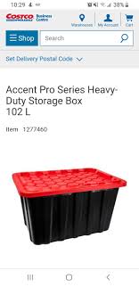 They are ideal to store toys closetmaid's decorative storage line of fabric bins is perfect for pairing with the matching decorative storage organizers, or even use them on their own! Costco Ca Ymmv Accent Pro Series Heavy Duty Storage Box 102 L 9 99 Redflagdeals Com Forums