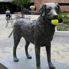 custom made bronze dog statue life size