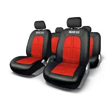 Sparco Seat Cover Set Black Red