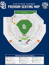 San Diego Padres Premium Seating Map 2018 San Diego Padres