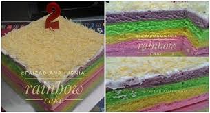 Cara membuat rainbow cake kukus. Resep Rainbow Cake Kukus Super Lembut Sekali Gigitan Terasa Lezat Dimulut Aneka Resep Jajanan Indonesia