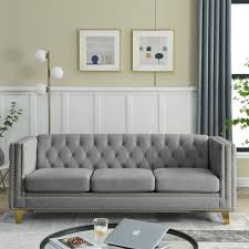 gray velvet couch velvet upholstered