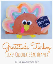 Handmade Turkey Chocolate Bar Wrappers The Educators Spin