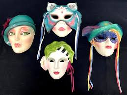 Mardi Gras Porcelain Masks