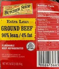 butcher extra lean ground beef