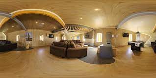 free hdri indoor wooden lounge 016