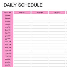 Scheduling System Making A Daily Schedule And Keeping To It