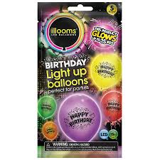 illooms happy birthday light up balloon