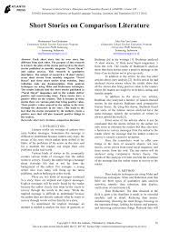 pdf short stories on comparison literature