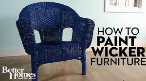 how to paint wicker furniture you