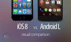 Ios 8 Beta Vs Android L Side By Side Visual Comparison