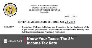 know your ta the 8 income tax rate