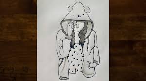 69 hoodie vectors & graphics to download hoodie 69. How To Draw A Girl Step By Step Easy Way To Draw A Girl Wearing Hoodie Pencil Sketch Youtube