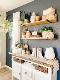 how to decorate open shelves my top 5