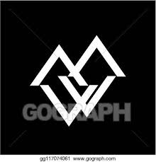 My_initials is the brainchild of mad scientist dj hidden, who in past and present has explored vario. Vector Art Simple Mw Mvv Mlv Initials Company Logo Eps Clipart Gg117074061 Gograph