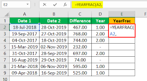 how to subtract two dates in excel