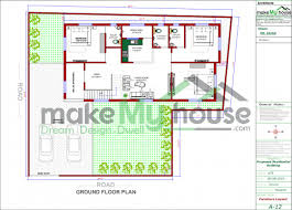 Buy 68x54 House Plan 68 By 54 Front