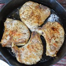pan fried pork chops no flour and low